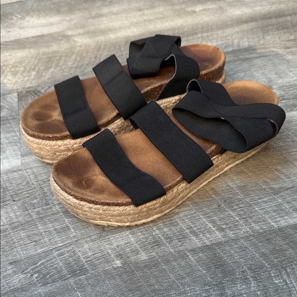 Black Espadrille Sandals